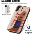 thumbnail image 3 of for iPhone 11 Cases,Case for iPhone 11 with Card Holder Zipper Wallet,Camera Lens Protector,Double Magnetic Clasp,Leather Kickstand Card Slots Protective Flip Cover for Women Men (Beige), 3 of 14