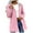 Pink, variant on Dvprdro Womens Waterproof Hooded Jacket with Pockets Trendy Windproof Hiking Raincoat Long Sleeve Zip Up Casual Windbreaker