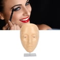 thumbnail image 1 of Makeup Practice Face Board ,Reusable Makeup Mannequin Face Eyeshadow Mannequin,5D Silicone Mannequin Face for Eyes Makeup Beginner with 20ml Makeup Remover Oil, 1 of 7