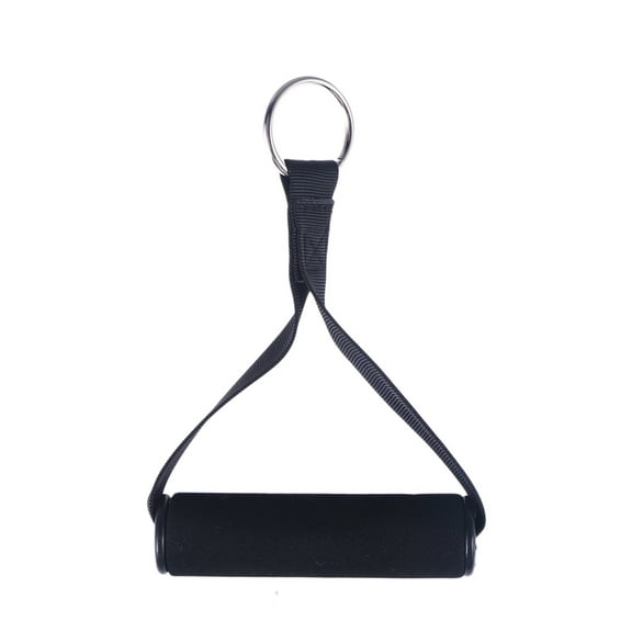MLINS 1 Pair Training Adjustable Elastic Exercise Strength Stirrup Handle Fitness Grip Handle with Ring Cable (Hanging Ring Random Style)