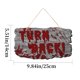 thumbnail image 2 of Xihbxyly Letrero de Madera de Halloween, Decoración con Huella de Mano Ensangrentada, Ambiente de Terror, Letrero Personalizado para Puerta de Entrada, Casa Embrujada, Decoración Navideña de Otoño, F, 2 of 2