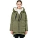 thumbnail image 1 of Chaqueta de plumón gruesa para mujer, parka con capucha, abrigo largo acolchado para invierno, 1 of 5