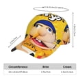 thumbnail image 2 of Saiise Men Women Sml Jeffy Bo Print Sported Baseball Cap Adjustable Golf Cap Dad Hat Outdoor for Running Workouts and Outdoor Activities All Seasons, 2 of 6