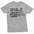 thumbnail image 5 of Men's Funny Shirt Sarcastic Joke Shirt Step Ladder Step Father Tee Shirt Birthday Gift, 5 of 6