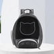 thumbnail image 1 of Mochila para gatos Mochila de viaje con diseño de apertura frontal para uso en exteriores (negro), 1 of 5
