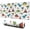 Dinosaurs Volcano Palm, variant on Long Mouse Pads for Desk,Gray Dinosaur Skeletons Fossils Pattern Desk Mats on Top Of Desks, Desk Mouse Pad Extra Large with 3mm Non-Slip Base and Stitched Edge for Gaming,Office,Work,Home 31.5"x11.8"