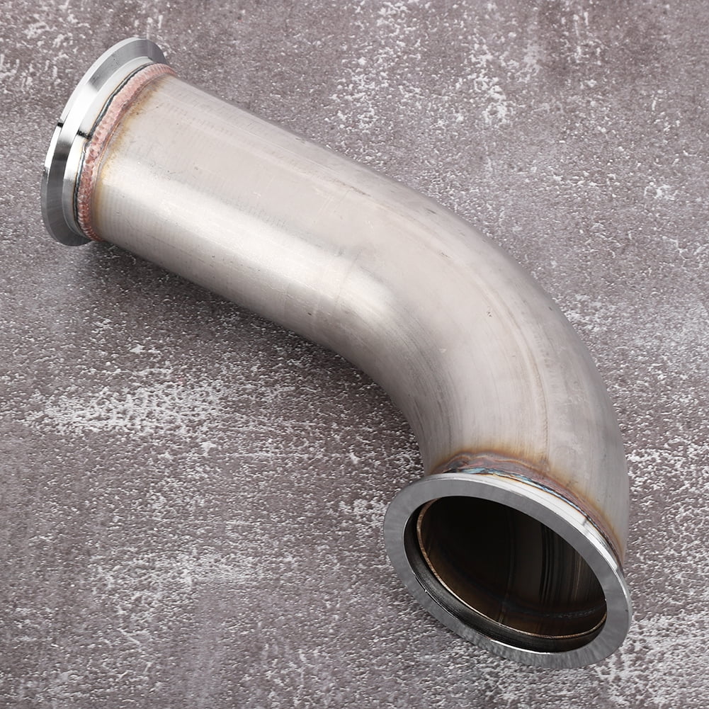 Clamp Pipe Universal 3 Inch 90 Degree V-Band Flange Exhaust Downpipe Short Leg Stainless Steel Downpipe 