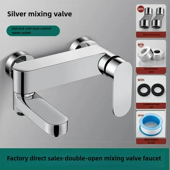 WinWay Bathroom Swivel Tub Spout Hand Shower Wall Mounted Bath Faucets Bathtub Tap