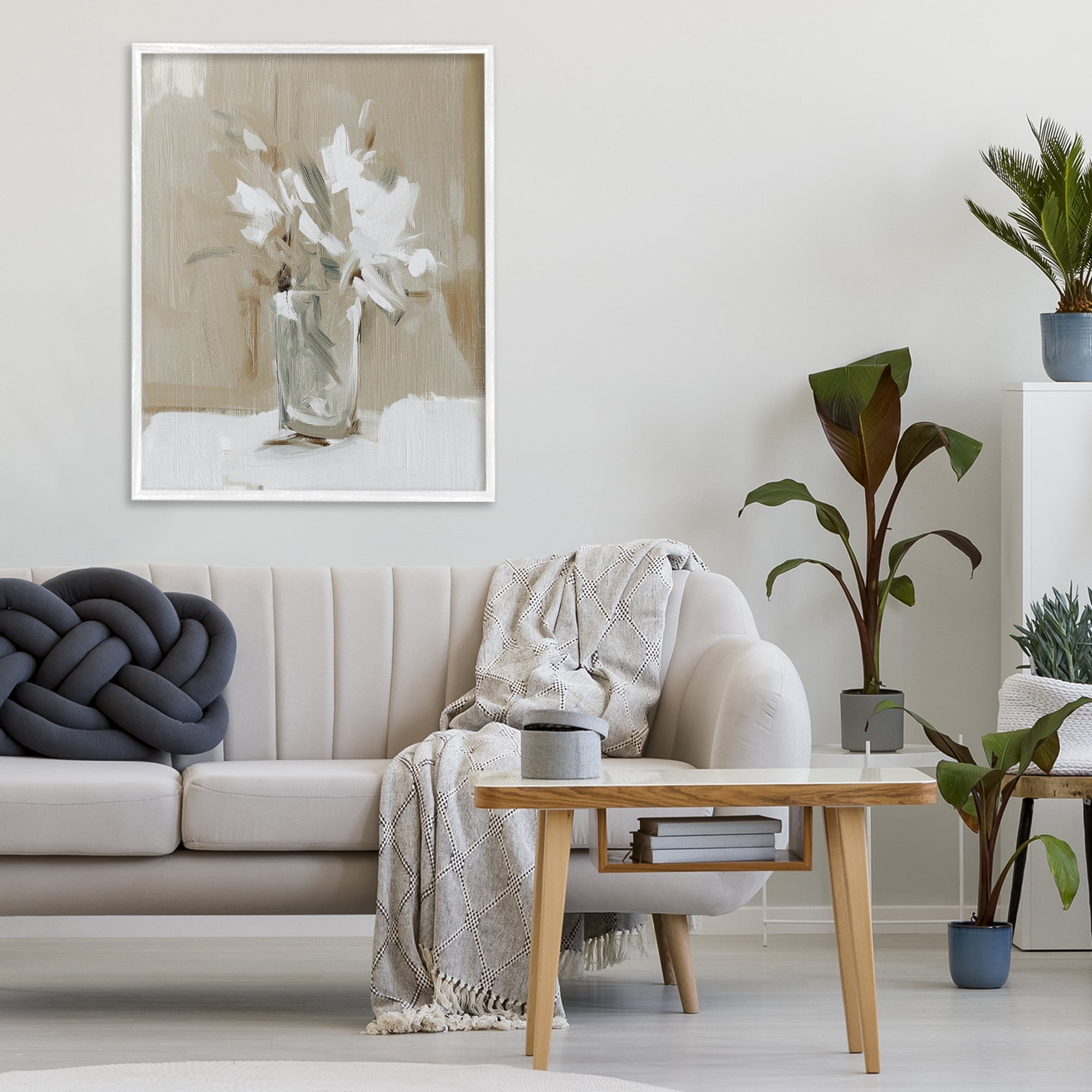 Stupell Industries Pure Forms Still Life White Framed Giclee Art, design by Svetlana Aleynikova