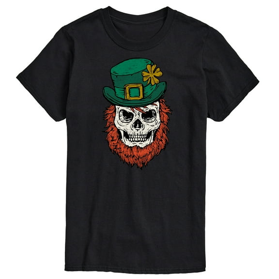Instant Message - Leprechaun Skull - Men's Short Sleeve Graphic T-Shirt