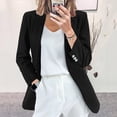 thumbnail image 2 of CEHVOM Women's Long Sleeve Tops Outwear Cardigan Button Turn-down Collar Jacket Coat, 2 of 4