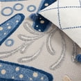 thumbnail image 5 of Nourison Aloha Ocean Starfish Indoor/outdoor Area Rug Blue/Grey 5'3" x 7'5", 5 of 11