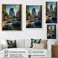 thumbnail image 4 of Designart "London City During The Black and Beige" Cityscapes Floater Framed Wall Art Print, 4 of 7