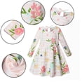 thumbnail image 7 of KYAIGUO Kids Toddler Dress for Girls,Baby Infant Spring Fall Long Sleeve Cotton Print Dress Little Girls Crew Neck Sports Casual Cute Dress Clothes for 6M-6Y, 7 of 7