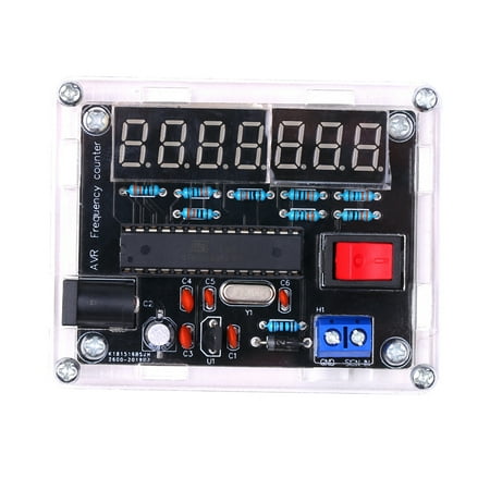 

10MHz Frequency Meter DIY Kit Frequency Counter AVR Frequency with Shell Counter Cymometer Frequency Measurement 0.000 001Hz Resolution