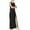 Black, variant on MICHAEL KORS Womens Black Sleeveless Maxi Sheath Dress Petites Size: P