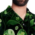 thumbnail image 5 of Saint Patrick's Day Men's Short Sleeve Casual Printed Button Down Beach Shirt Summer Unisex Top, 5 of 6