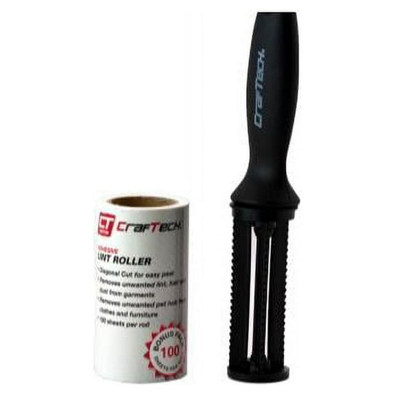 Craftech Diagonal Cut 100 Sheets Adhesive Lint Roller WU1001