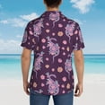 thumbnail image 4 of Gukieu Snake And Flower Print Men's Short-sleeved Shirts, Button-down Lapel Hawaiian Shirts, T-shirts, Beach Vacation Summer Casual Wear,Large, 4 of 7