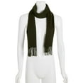 thumbnail image 1 of Steve Madden Mid Weight Solid Muffler Scarf, Green, 1 of 2