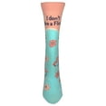 thumbnail image 5 of "I Don't Give a Flock," Anydaze Womens Crew Socks, with Soft Combed Cotton and Smooth Seamless Toe, 5 of 6