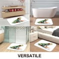 thumbnail image 2 of 1pc Green Frog Absorbent Non-Slip Bathroom Thickened Flannel Rug Decor,Soft,Quick Drying,Suitable For Indoor/outdoor Use,Bathrooms,Bedrooms,Kitchens,Terrace,Laundry Rooms,16"x24", 2 of 9