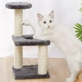 thumbnail image 4 of Muebles de escalada para gatos Zulema varios niveles con rascadores cubiertos de sisal Base Cuadrada gris, 4 of 8