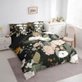 thumbnail image 3 of Homewish Chic Flowers 7 Pieces Bedding Comforter Set For Kids Teens Adults,Spring Garden Full Bedding Set Lightweight,Abstract Retro Vintage Fitted Sheet Flat Sheet,Ultra Soft Home Decor,Reversible, 3 of 8