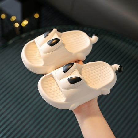 

Cathalem Memory Foam Shoe Children Boys Girls Summer Slippers Quick Dry Shower Cute Cartoon Indoor Non Memory Foam Slipper Girl White 150