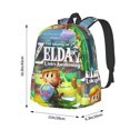 thumbnail image 6 of The Legend of Zelda Link's Awakening Unisex Laptop Backpack Large Capacity Daypack Shoulders School Bookbag Satchel Rucksack Travel Bag, 6 of 8