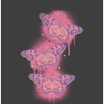 thumbnail image 4 of Spray Paint Butterfly Adult Charcoal Crew Neck Short Sleeve Tee-XL, 4 of 4
