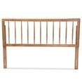 thumbnail image 3 of Baxton Studio Valin Contemporary/Modern Back Support Rubberwood Headboard, Full, Ash Walnut, 3 of 8