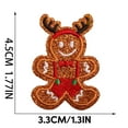 thumbnail image 2 of Christmas Sew-on Patches for Jeans Clothing Gift,Christmas Embroidered Iron on Patches Iron-on Christmas Patches, 2 of 3