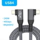 thumbnail image 3 of Cable USB 4 de Ángulo de 90 Grados 40 Gbps USB4 Codo Tipo C Cable de Transferencia de Datos USB C PD240W Carga Rápida 1,5 M, 3 of 5