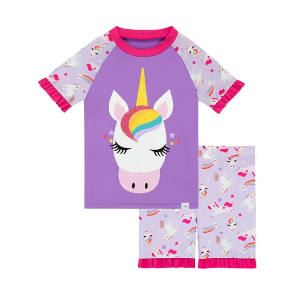 Harry Bear Girls Unicorn Swim Set Sizes 2T-8