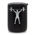 thumbnail image 1 of 10oz Tumbler Mug, Weightlifting Man (Black), 1 of 3