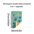 thumbnail image 2 of Usmixi Double-sided Printed Rag Two-color Dish Towel Coral Fleece, 2 of 3