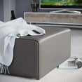 thumbnail image 7 of Modway Mingle Vegan Leather Ottoman in Gray, 7 of 7