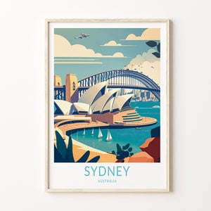 Sydney Australia Travel Poster, 16x24 UNFRAMED