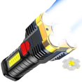 thumbnail image 3 of Linterna superbrillante de luz de largo alcance recargable por USB para exteriores (dorado) Ehuebsd Para estrenar, 3 of 7