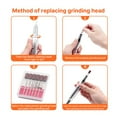 thumbnail image 4 of Portable Nail Drill Professional 30000 RPM, Rechargeable Electric Nail File Machine E File For Acrylic Nails Gel Polishing Removing, Cordless Efile With Bits Kit For Manicure Salon Home ,Easy to Use, 4 of 7