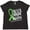 Black Leopard, variant on Inktastic Never Stop Fighting Mental Health Awareness Green Ribbon Women's Plus Size T-Shirt