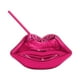 thumbnail image 4 of Taza con forma de labio, creativa, galvanizada, reutilizable, para té, café y zumo, con tapa y rosa roja, 4 of 9