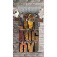 thumbnail image 3 of Ambesonne Live Laugh Love Quilted Bedspread Set 2 Pcs, Values Words, Twin Size, Multicolor, 3 of 3
