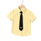 thumbnail image 3 of Odeerbi Camisa de Vestido Para Niños Con Corbata de Manga Corta Con Impresión de Carta Camisas de Uniforme Escolar, 3 of 8