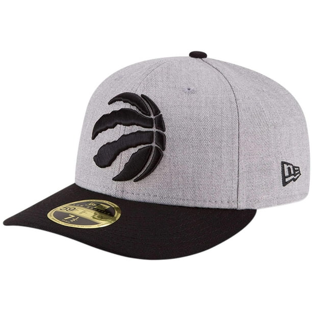 New Era Toronto Raptors New Era Two Tone Low Profile 59fifty Fitted Hat Heathered Gray Black Walmart Com Walmart Com