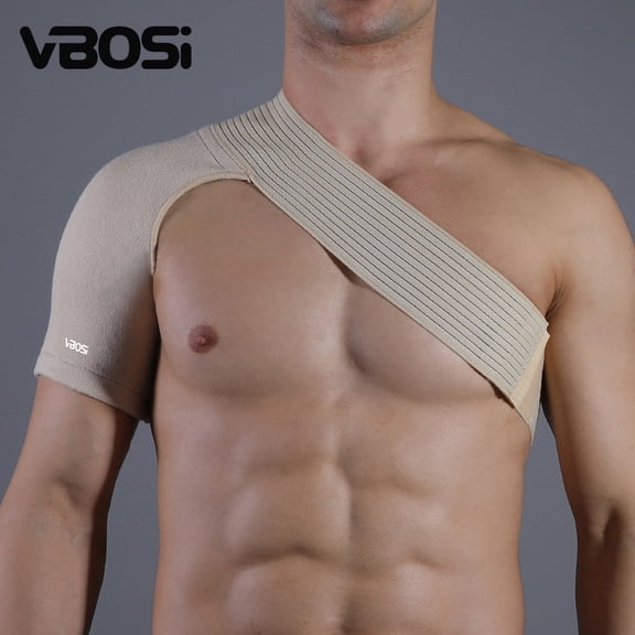 VBOSI Elastic Shoulder Compression Sleeve, Breathable Fabric Support for Rotator Cuff & Joint Stability, Comfortable Fit for Gym and Daily Use
