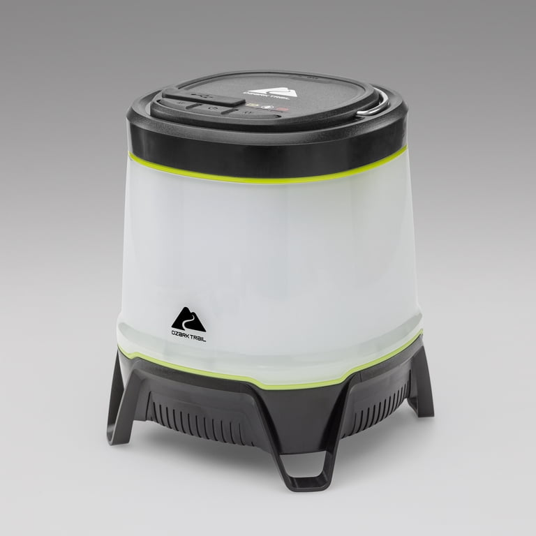 Ozark Trail 750 Lumen Hybrid Power LED Camping Lantern, Built-in