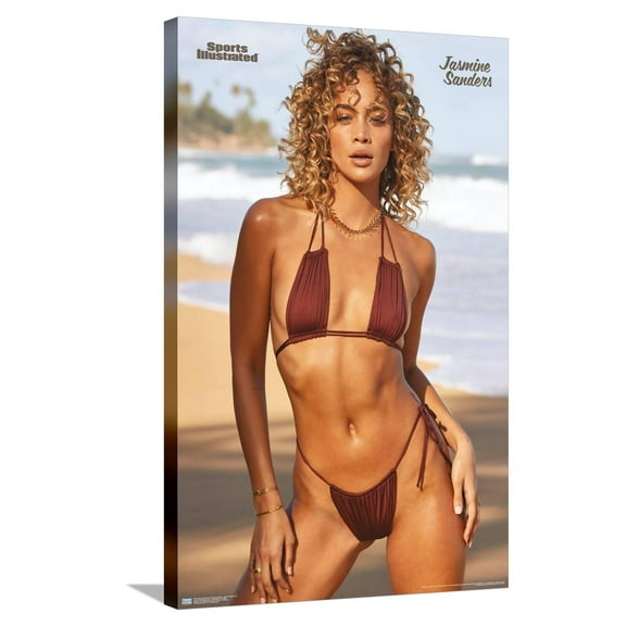 Sports Illustrated: Swimsuit Edition - Jasmine Sanders 23 Canvas Wall Poster, 22.375" x 34"