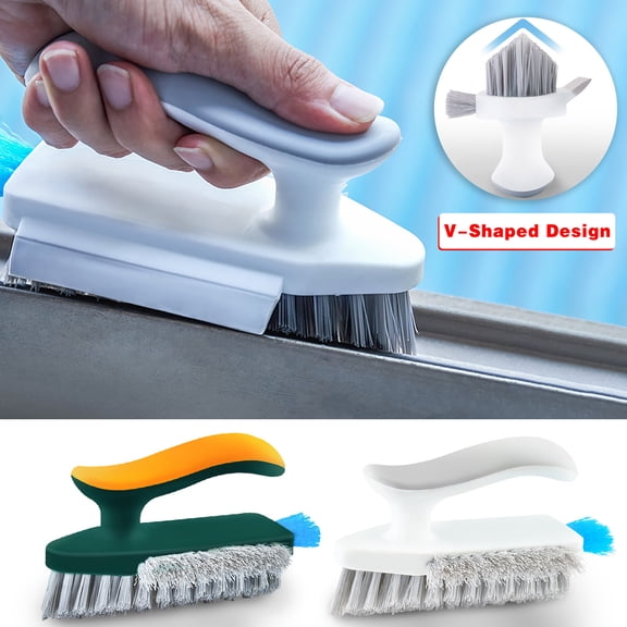 AZXY Scrub Brush for Floors,Scrub Brushes with Handles for Floor,Cleaning Brushes for Household Use,Crevice Cleaning Brush for Tile Grout & Bathroom Cleaning